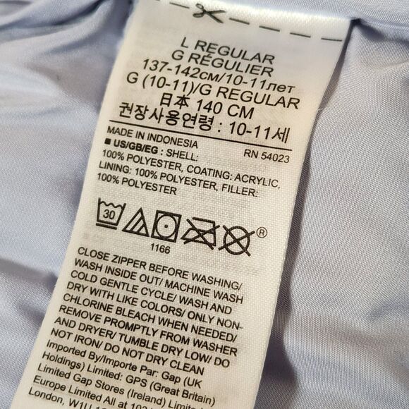 Gap Kids Girls Puffer Vest – Size Large – Winter Outerwear - Picture 5 of 5